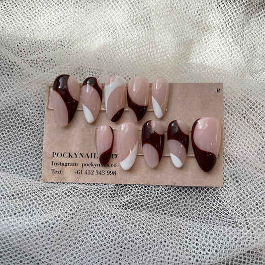 Brown and White Abstracts